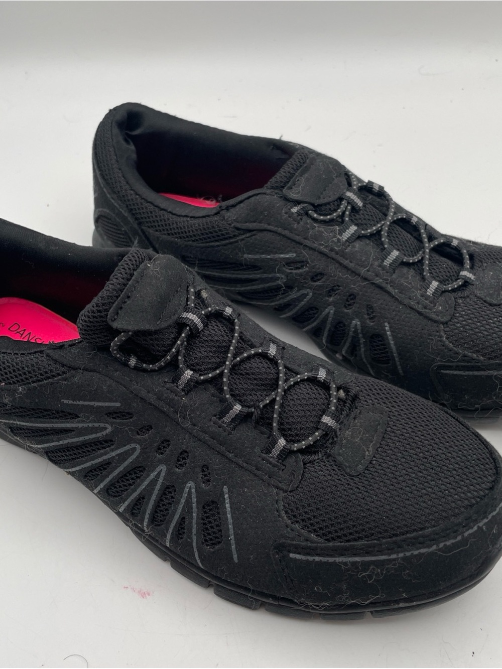 Danskin Now Memory Foam Women's Athletic Walking Shoes Black‎ Size 8.5 Bungee